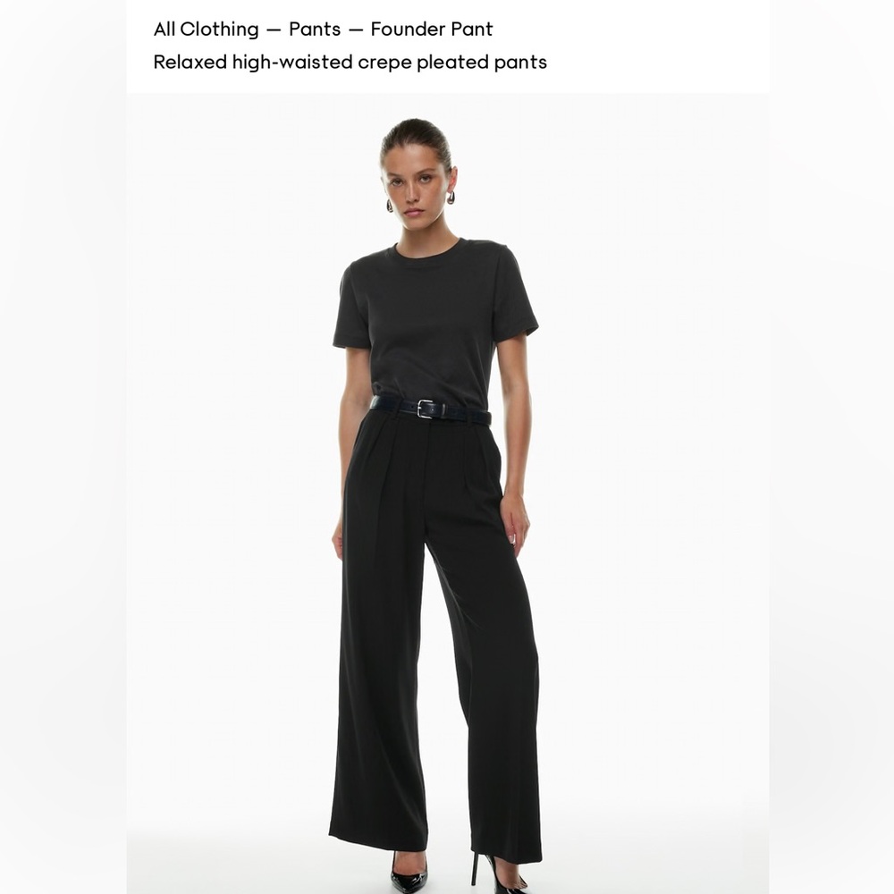 Aritzia Babaton Black Founder Pant Size 4